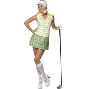  Golfer Pub Golf Female Fancy Dress Costume Size US 6 8 