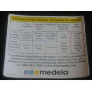  Medela Milk Storage Guidelines Magnet   1 Each: Baby