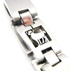 Bracelet steel Zodiac ram.: Jewelry