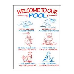   Hydro Tools 8976 Humorous Pool Rules Pool Sign: Patio, Lawn & Garden