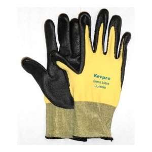 Cut Resistant Gloves DuPont Kevlar w/ NBR Foam Palm [6 PAIR]  Yellow 