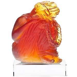  Daum Glass Amber Tanagra Figurine