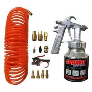  GAK 15 Piece Spray Gun & Air Tool Accessory Kit: Home 