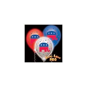 Republican Party Assorted Lights White Balloons