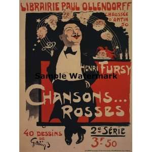  1899 Henri Fursy Chansons Rosses Music Theater Theatre 
