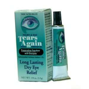  Tears Again Sterile Lubricant Eye Gel, Night & Day, 1/8 oz 