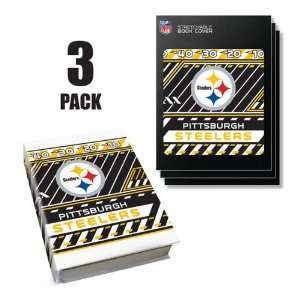  Pittsburgh Steelers Stretch Book Covers (3 Pack): Sports 