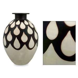  Ceramic vase, Teardrops (oval): Home & Kitchen