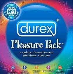  Durex   Pleasure Pack Condom 24 Count.: Health & Personal 