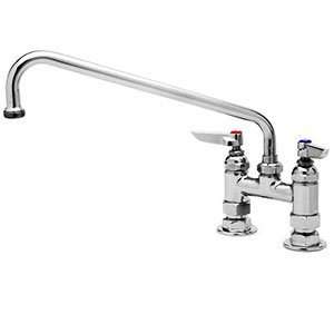  T&S B 0226 10 Deck Mounted Double Pantry Faucet with 4 