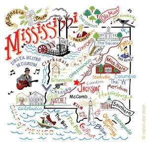  Catstudio Dish Towel   Mississippi State