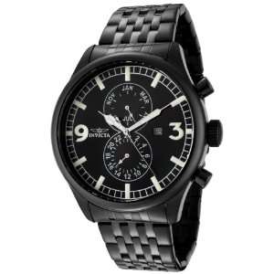  Invicta Mens 0367 II Collection Black Ion Plated 