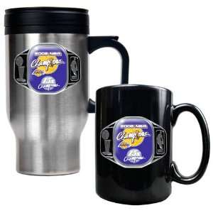   NBA 16oz Travel Mug & 15ozCeramic Mug set 09 Finals Champ: Sports