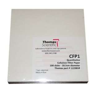 Thomas CFP1 090 Cellulose Qualitative Filter Paper, 11 Micron, Medium 