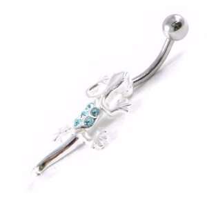  Body piercing Salamandre turquoise. Jewelry