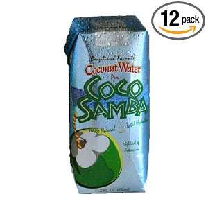 COCO SAMBA Brazils PREMIUM Coconut Water, 11.2 Ounce (Pack of 12)