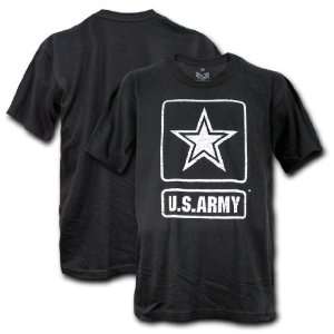  US ARMY STAR BLACK SINGLE MILITARY GRAPHIC T SHIRT 2X 