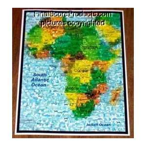  Africa Map of Wild Animals Montage: Everything Else