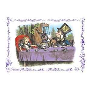  Alice in Wonderland: A Mad Tea Party   12x18 Framed Print 