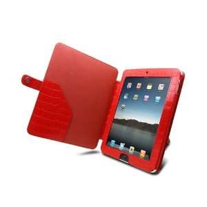  Mivizu iPad Red Croc Leather Folio: Electronics