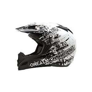  2012 ONEAL 5 SERIES HELMET   TOXIC (LARGE) (BLACK/WHITE 