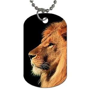 Lion Dog Tag with 30 chain necklace Great Gift Idea 