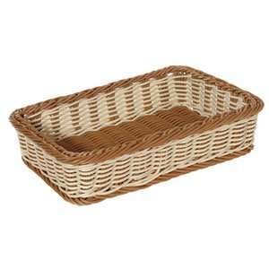   Plastic Rectangular Basket 17 1/2 x 11 1/2 x 3 3/4   6 / CS