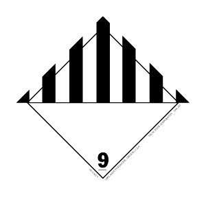 Miscellaneous Dangerous Goods Label, 4 X 4 hml 431, 500 