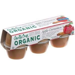Santa Cruz   Organic Cinnamon Applesauce Cups, 6ct:  