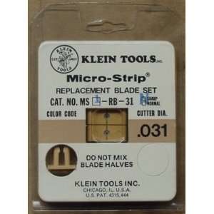  KLEIN TOOLS MS1 RB 031N CUTTER BLADE SET FOR FINE WIRE 