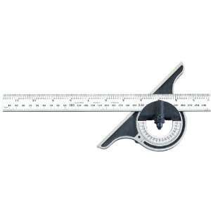  Starrett 12ME 300 Non Reversible Bevel Protractor, Black 