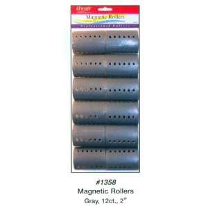  Annie Magnetic Rollers 12 Count Gray 2 #1358 Beauty
