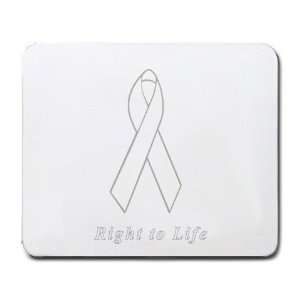  Right to Life Awareness Ribbon Mouse Pad