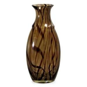  Medium Brown Swirl Vase: Home & Kitchen