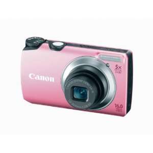  Canon PowerShot A3300 IS 16 Megapixel Digital Camera, Pink 