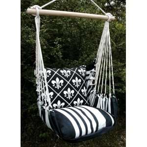   : Black French Quarter Hammock Chair Swing Set: Patio, Lawn & Garden