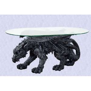   Medieval Mystical Dragon Coffee Table glass top: Everything Else