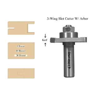 23 180B, 3 Wing Slot Cutter With 1/2 Arbor, 1/8 Kerf With 5/16 Bore