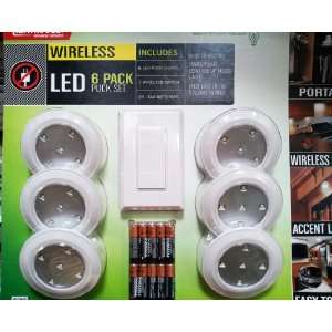  HAB Industries Wireless Puck Light w/Remote Switch 6 Pack 