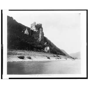    Castle of Rheinstein,1860s,Germany,Rhein River
