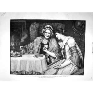  1894 Fortune Teller Tea Leaves Cup Fine Art Knowles: Home 