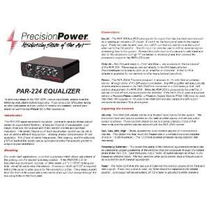  Precision Power PAR 224 Preamplifier: Everything Else