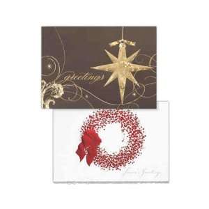  Silver Deckle edge envelope   Ink Verse Only   Holiday 