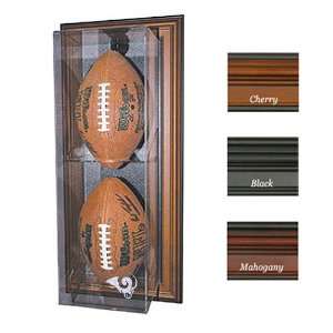 Saint Louis Rams NFL Case Up Football Display Case (Vertical) (Black 