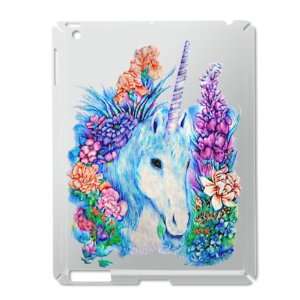 iPad 2 Case Silver of Unicorn in Flowers