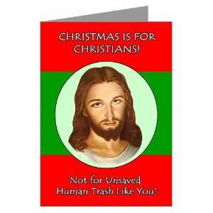 Christmas is For Christians Cards Pk of 10 Solstice Greeting Cards Pk 