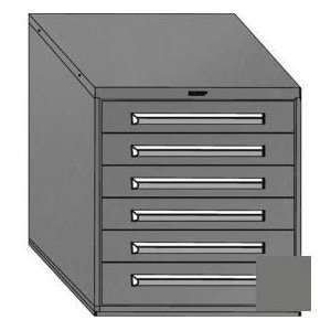 Equipto 30W Modular Cabinet 6 Drawers, 33 1/2H, & Lock Smooth Office 