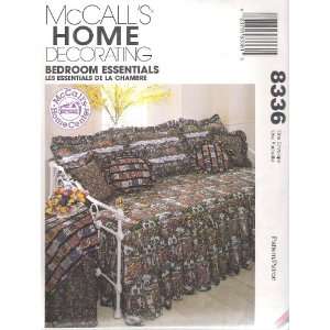  McCalls Home Decorating Pattern 8336 : Bedroom Essentials 