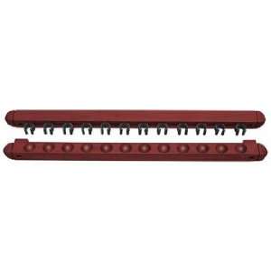    Roman Style 2 Piece Wall Rack For 12 Cues Black
