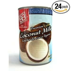 Kitchen 88 Premium Light Coconut Milk, 24 Ounce Cans (Pack of 24 